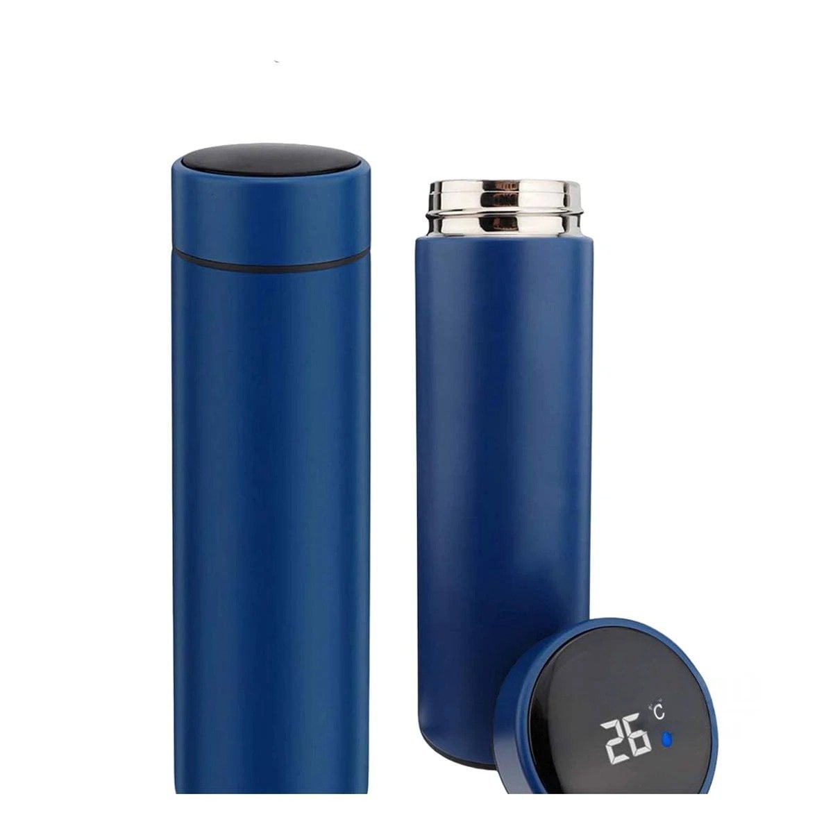 VASO TERMICO INTELIGENTE 500 ML CON FILTRO DE TE PARA CAFE AZUL Y+REGALO STICKER - 1