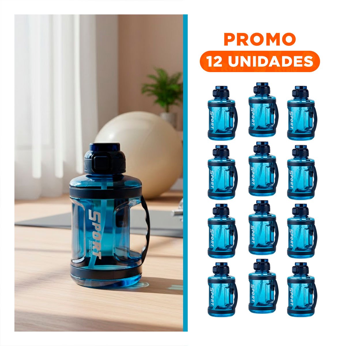 PACK12 DEPOSITO FUNCIONAL PARA PERSONAS SIEMPRE EN MARCHA AZUL - 1