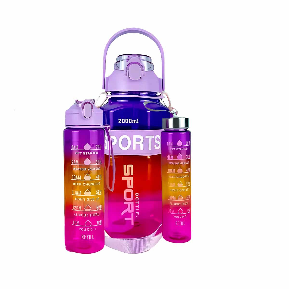 PACK4 ENVASE TRIO TRANSPARENTE MORADO ROJO Y FUCSIA DOBLE PARED CONSERVA YPAPEL REGALO - 3
