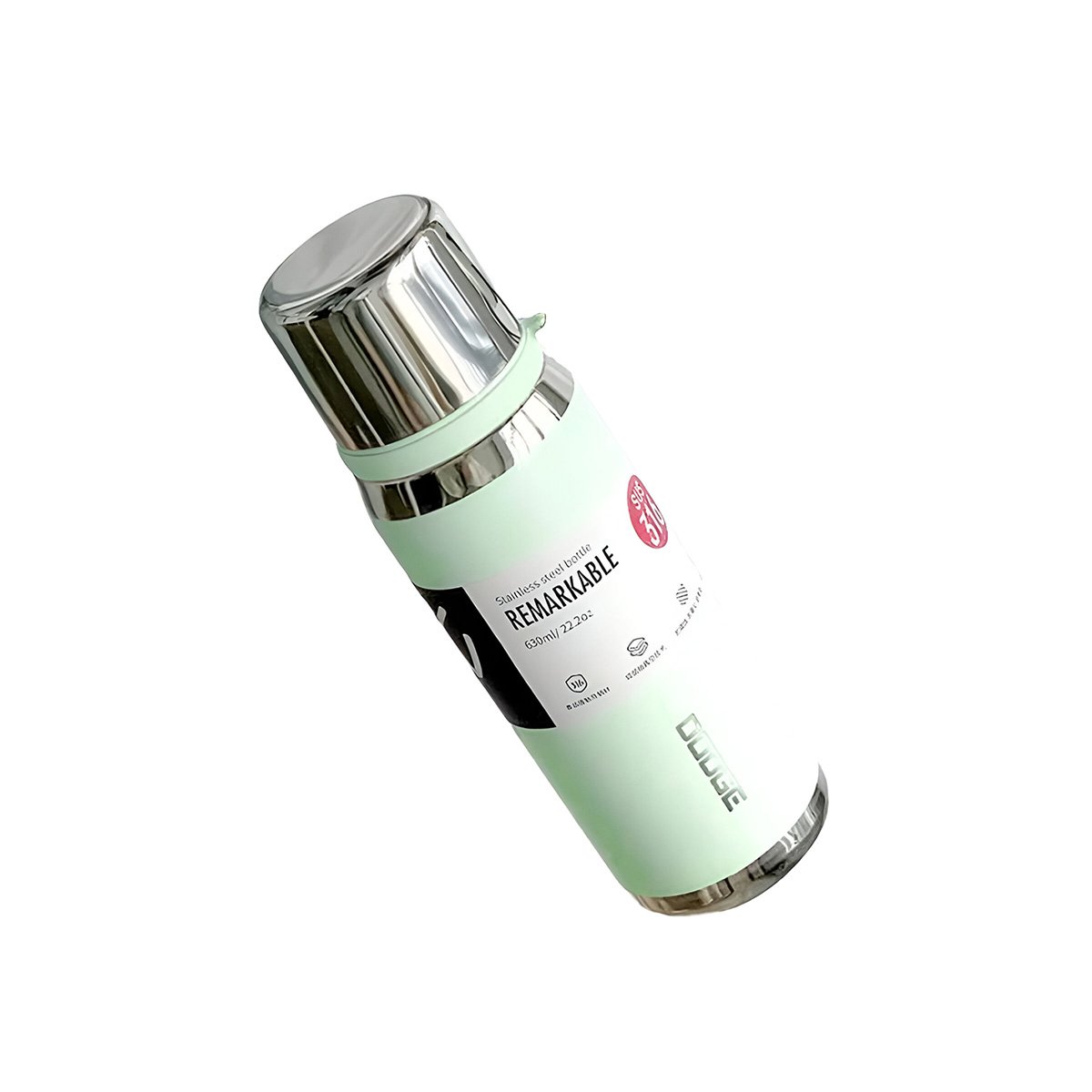 PACK4 RECIPIENTE TÉRMICO VERDE AGUA 800ML PARA TRANSPORTE FÁCIL DE CAFÉ TÉ Y+PAPEL REGALO - 3