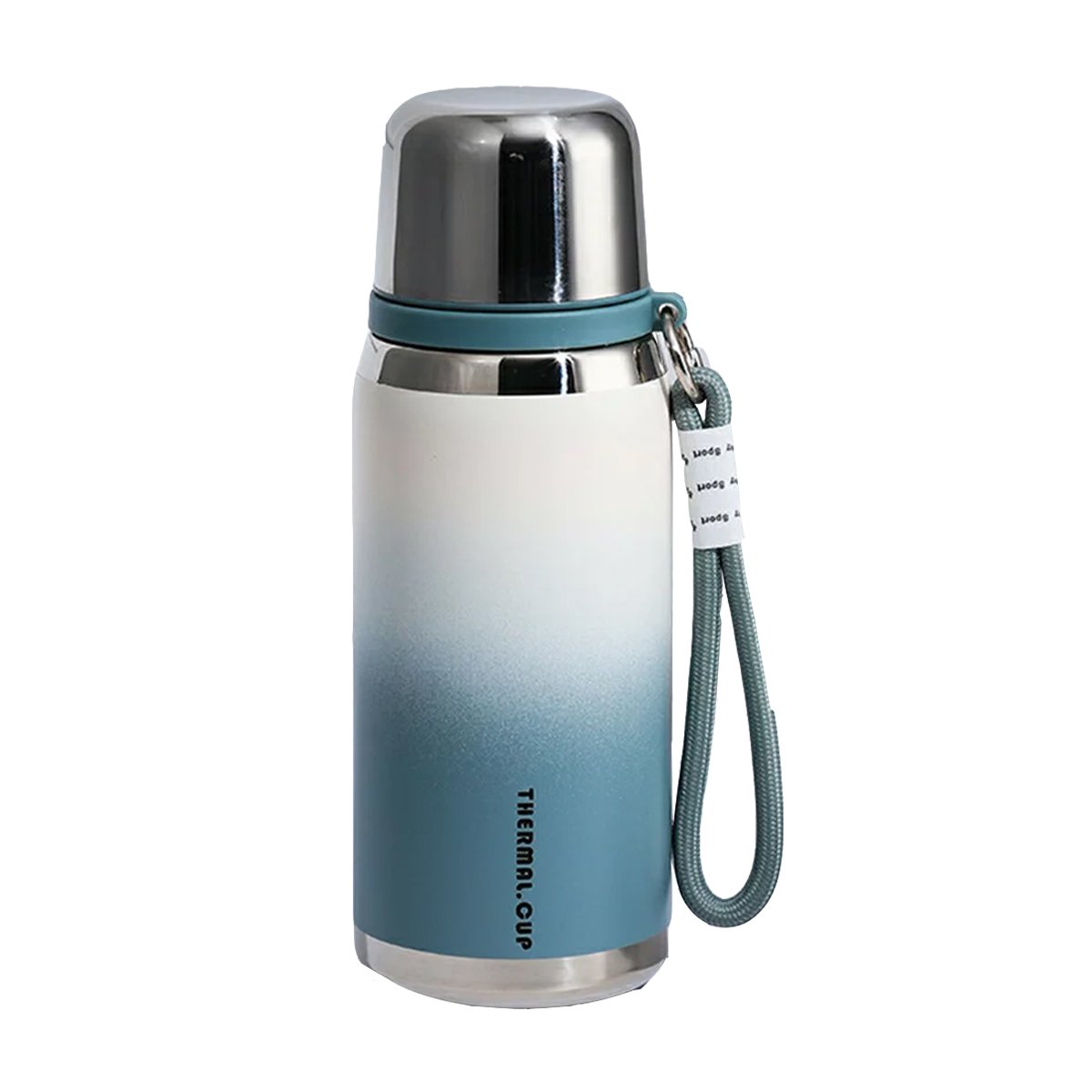 TERMO 800ML AZUL DOBLE CAPA QUE MANTIENE TEMPERATURA POR HORAS Y+LIGAS REGALO - 5