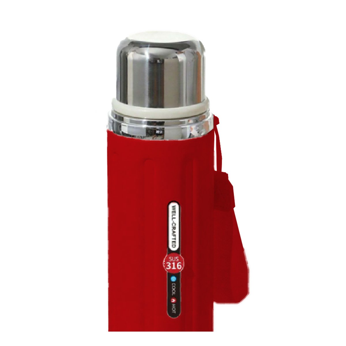 PACK4 ENVASE 800ML ROJO LIGERO Y COMODO PARA TRANSPORTAR BEBIDAS DIARIAS YPAPEL REGALO - 3