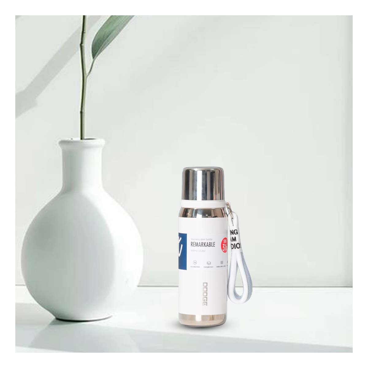 PACK2 RECIPIENTE TÉRMICO BLANCO 800ML PARA OFICINA HOGAR Y TRANSPORTE DE BEBIDAS - 3