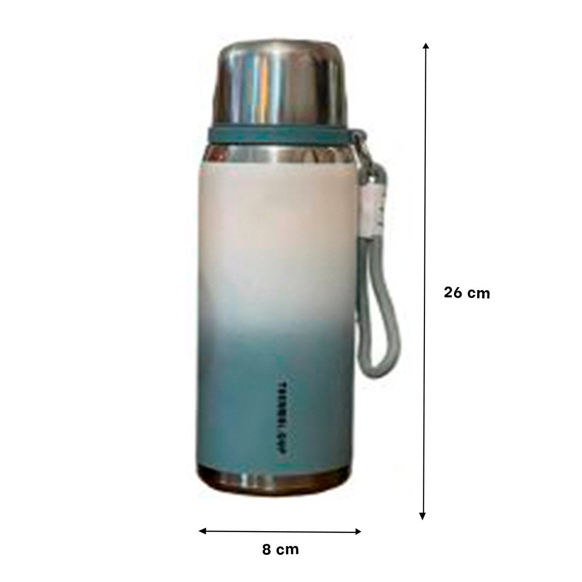 PACK6 CONTENEDOR 800ML AZUL DOBLE PARED QUE CONSERVA TEMPERATURA POR HORAS Y+REGALO STICKER - 4