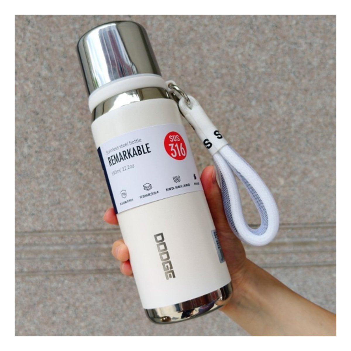 TERMO BLANCO 500ML PARA BEBIDAS CALIENTES Y FRÍAS EN OFICINA HOGAR Y+POST IT - 3