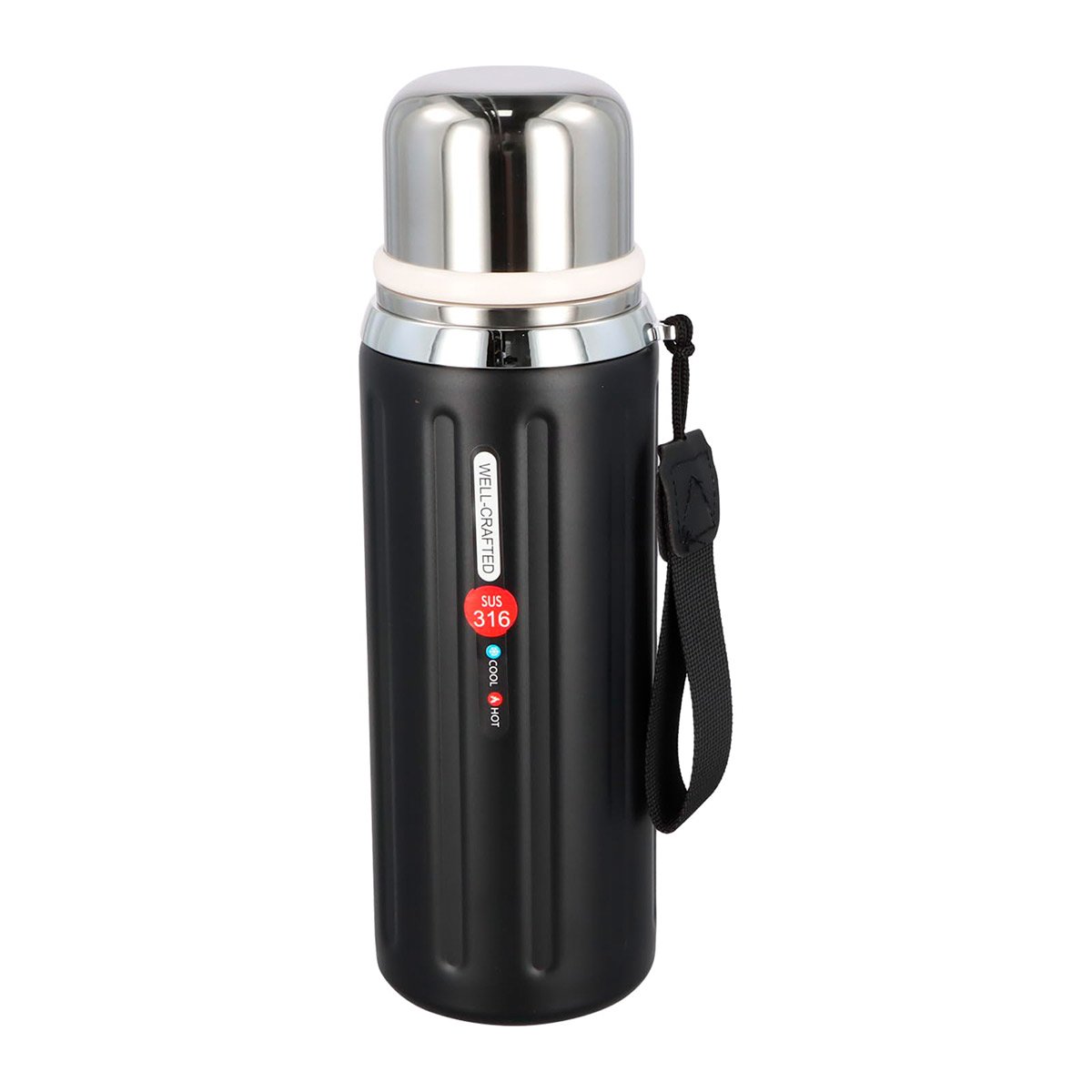 PACK4 ENVASE 800ML NEGRO LIGERO Y COMODO PARA TRANSPORTAR BEBIDAS DIARIAS YPAPEL REGALO - 3