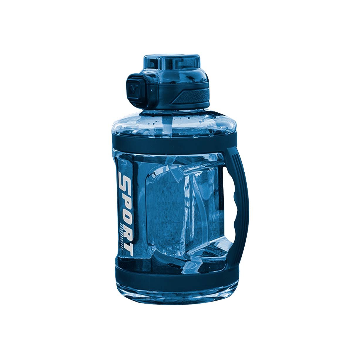 PACK6 DEPOSITO SEGURO PARA LLEVAR AGUA SIN COMPLICACIONES AZUL YREGALO STICKER - 2