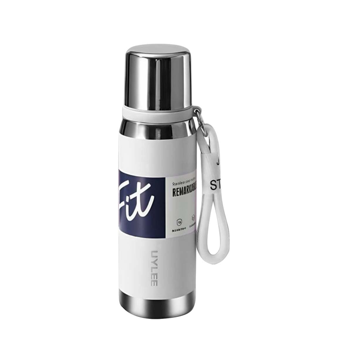 PACK2 RECIPIENTE TÉRMICO BLANCO 800ML PARA USO DIARIO EN HOGAR OFICINA Y+REGALO STICKER - 2
