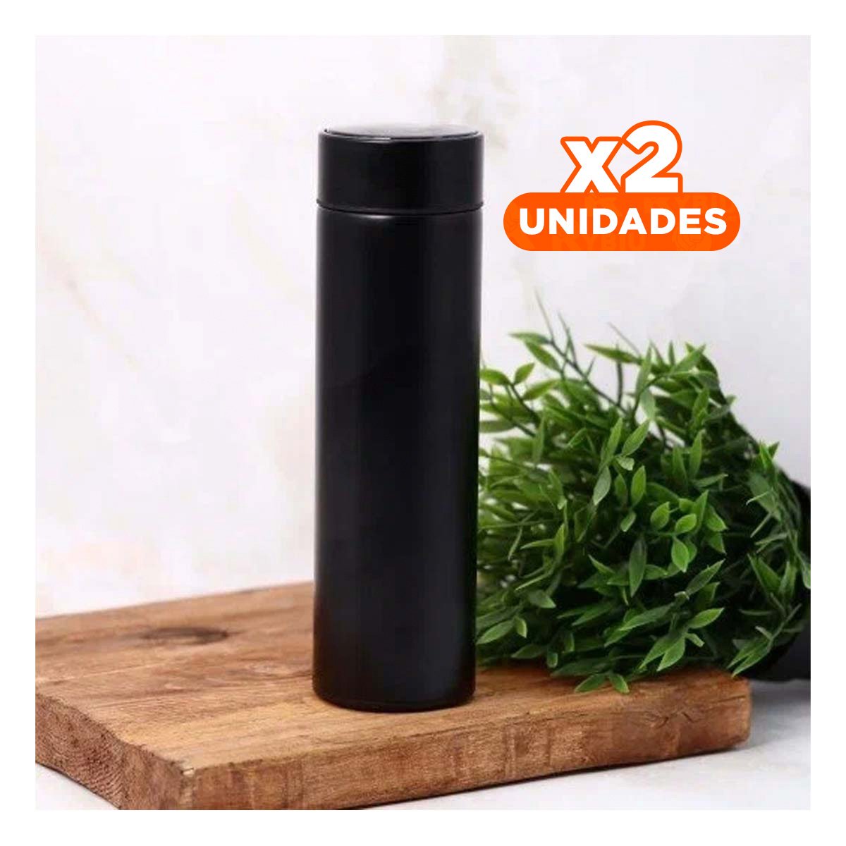 PACK2 RECIPIENTE COMPACTO 500 ML CON FILTRO DE TE PARA DISFRUTAR BEBIDAS EN CASA Y+PAPEL REGALO - 1