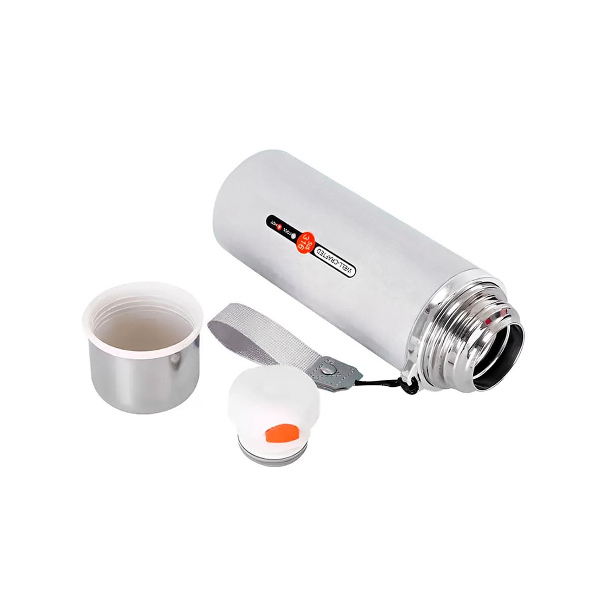 PACK4 ENVASE 800ML BLANCO LIGERO Y COMODO PARA TRANSPORTAR BEBIDAS DIARIAS YPAPEL REGALO - 3