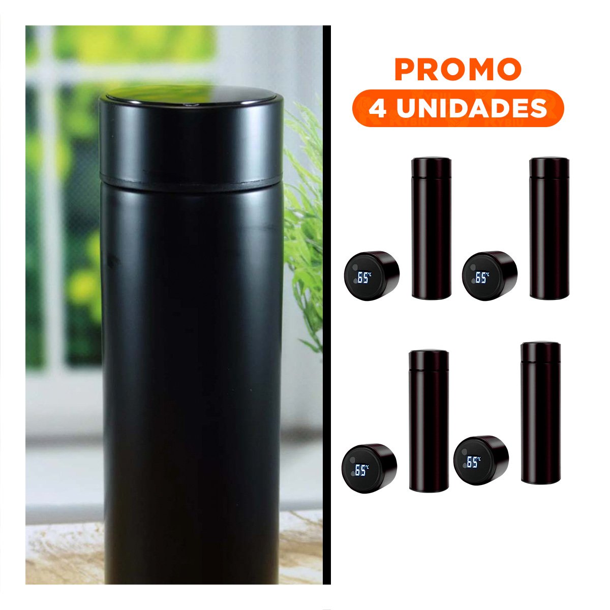 PACK4 ENVASE PORTATIL 500 ML CON FILTRO DE TE PARA LLEVAR BEBIDAS A DONDE QUIERAS - 1