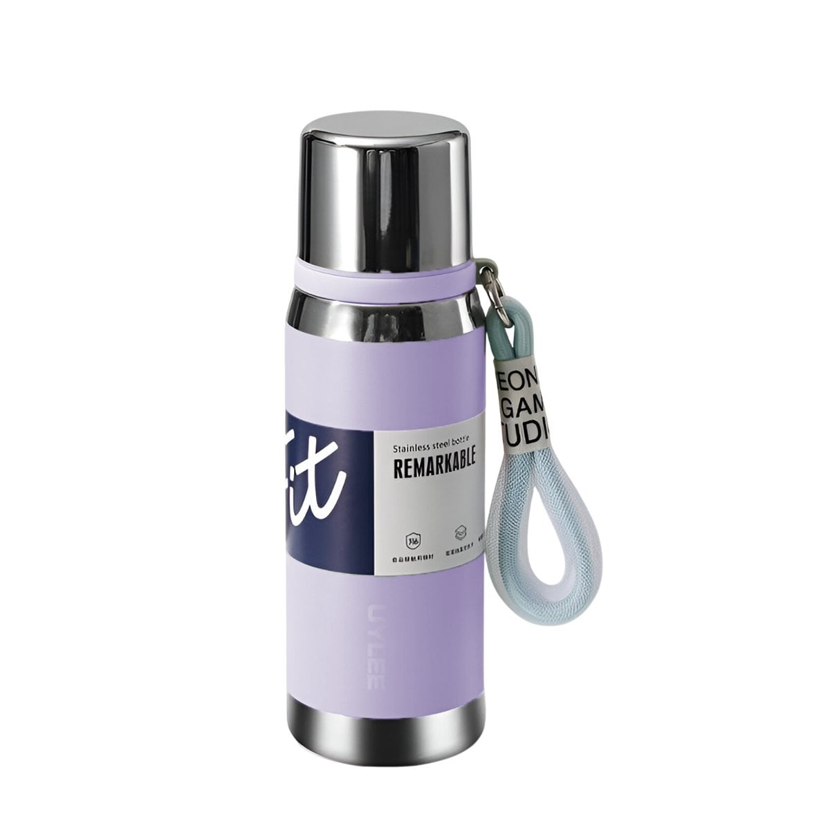PACK6 FRASCO LILA 800ML CON TAPA SEGURA PARA CAFÉ TÉ Y BEBIDAS CALIENTES Y+REGALO STICKER - 2
