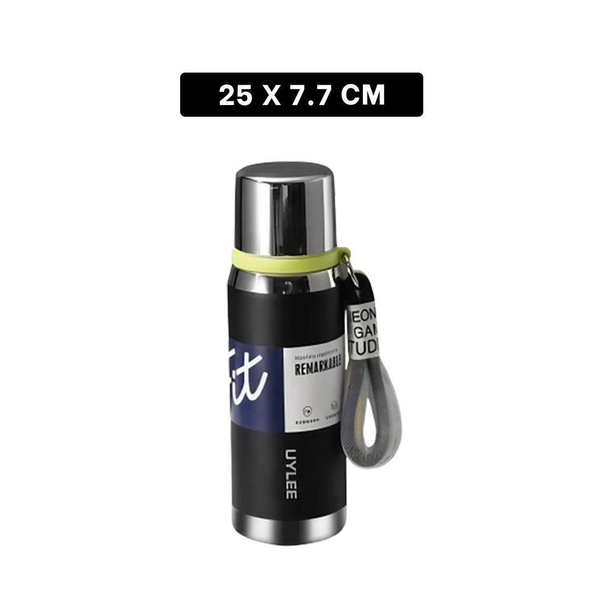 TERMO NEGRO 800ML PARA BEBIDAS CALIENTES Y FRÍAS EN OFICINA HOGAR Y+POST IT - 4