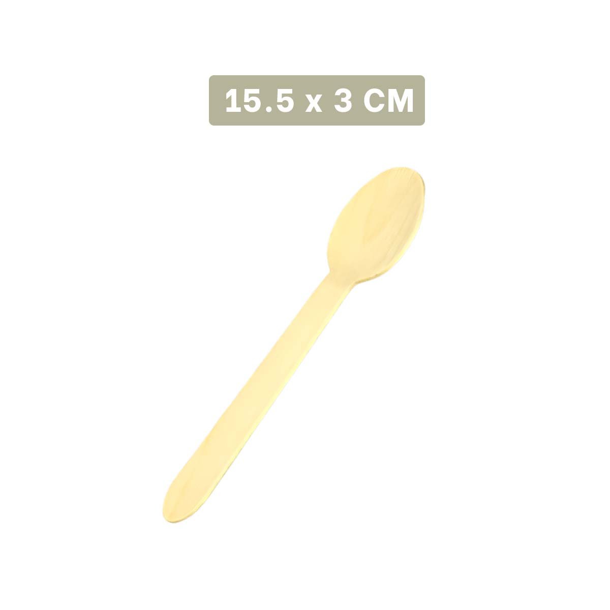 PACK12 PACK DE CUCHARAS 100 PZS EN MADERA CLARA PARA COCINA Y SERVICIO YPAPEL REGALO - 4