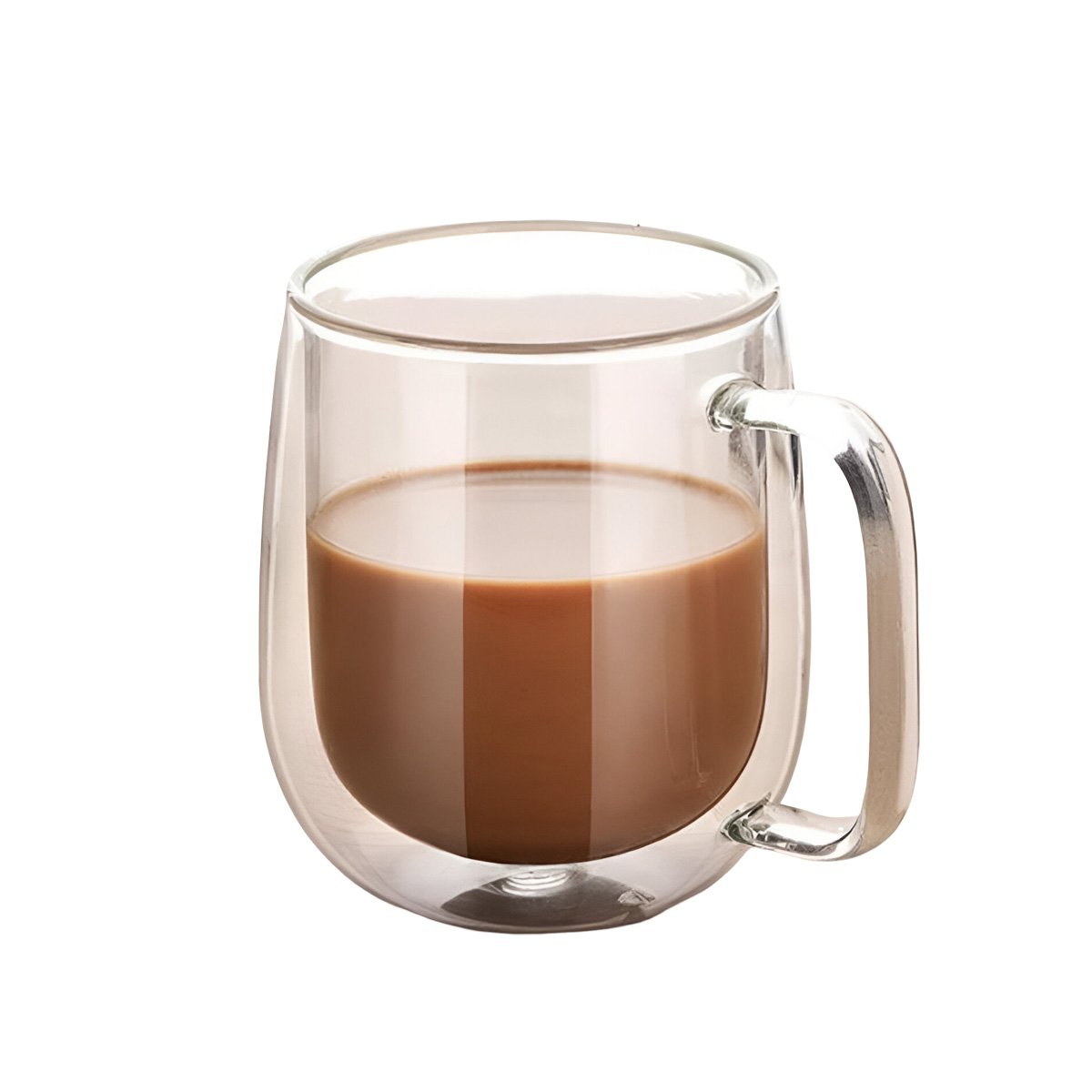 TAZA DOBLE CAPA 443ML TRANSPARENTE PARA REUNIONES Y DESAYUNOS YLIGAS REGALO - 5