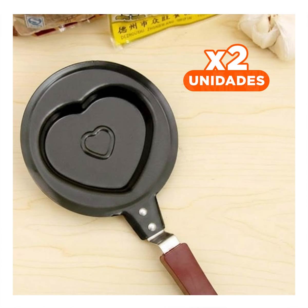 PACK2 OLLA CABEZA DE CORAZON PLOMO COMODA Y RESISTENTE COCINAR COMIDAS - 1