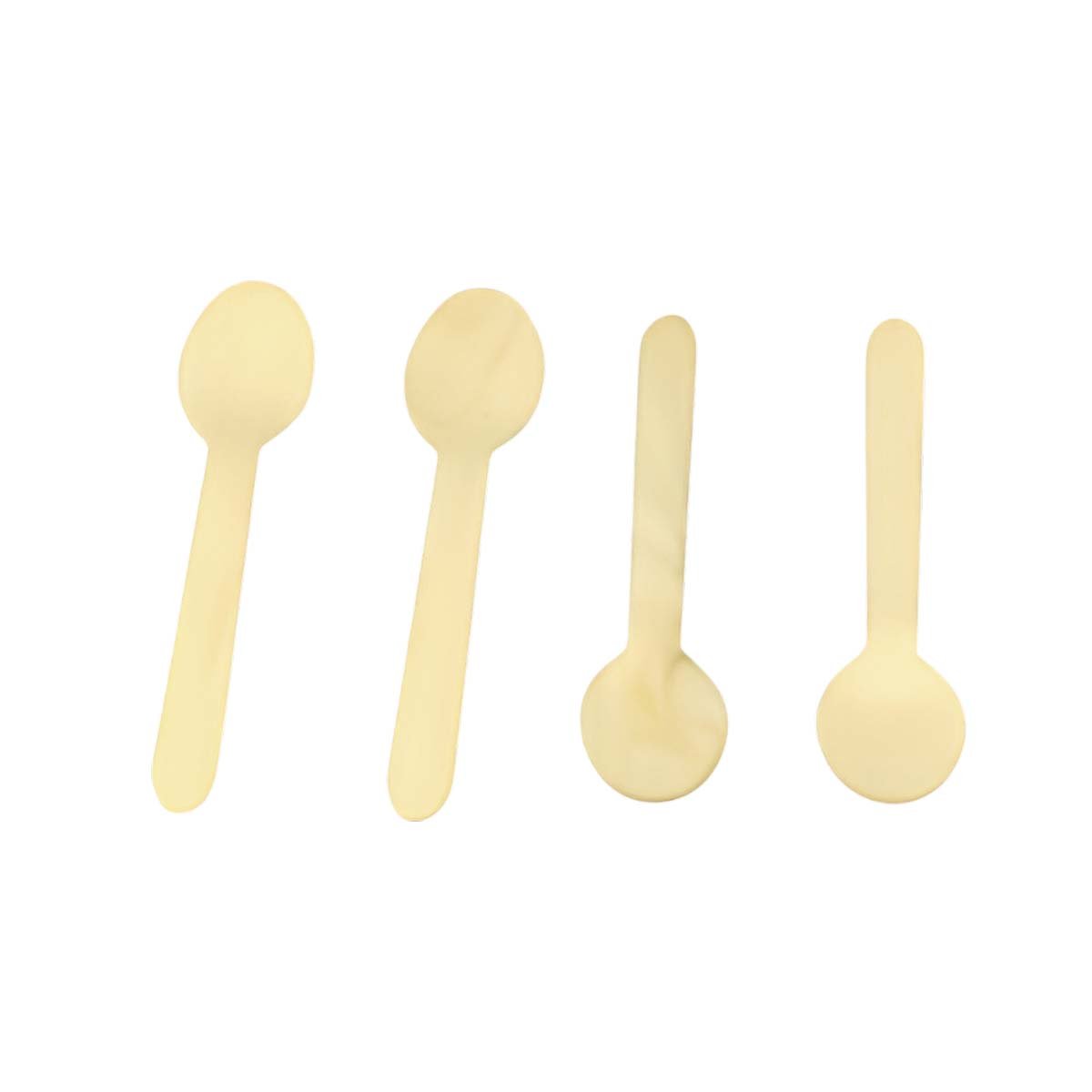 CUCHARAS DE MADERA 100 PZS PARA USO DIARIO EN COCINA Y REUNIONES YREGALO STICKER - 1