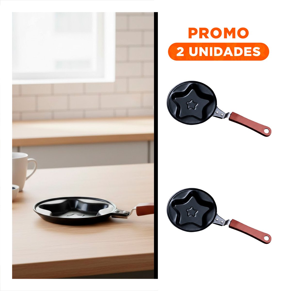 PACK2 OLLA CABEZA DE ESTRELLA PLOMO COMODA Y FACIL DE USAR COCINAR SNACKS YREGALO STICKER - 1