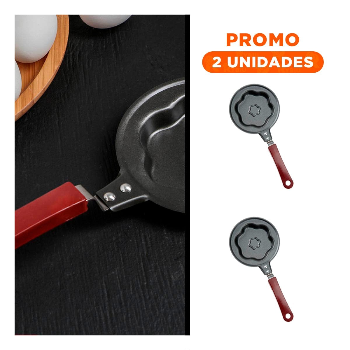 PACK2 OLLA CABEZA DE FLOR PLOMO COMODA Y FACIL DE USAR COCINAR SNACKS YREGALO STICKER - 1