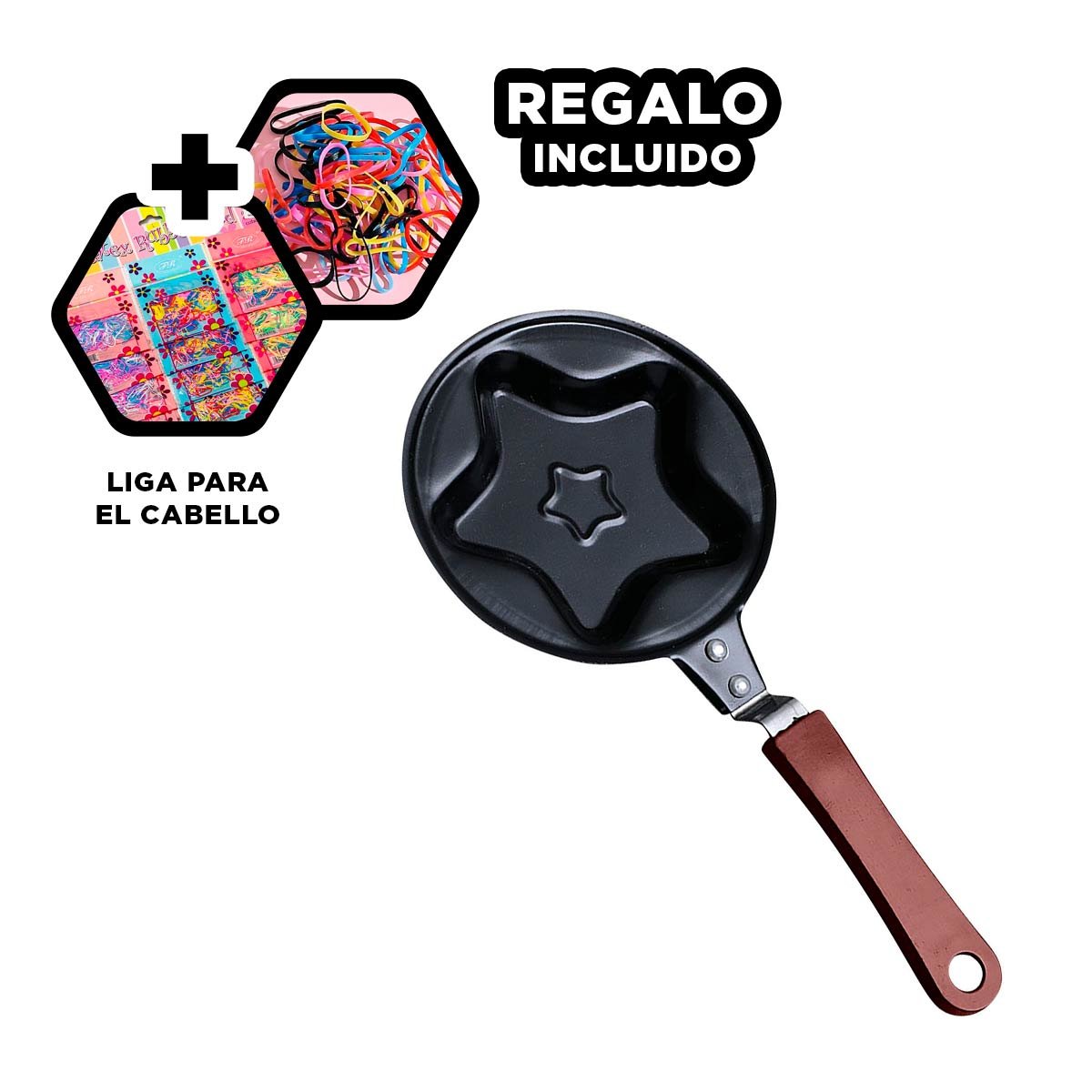 SARTEN CABEZA DE ESTRELLA PLOMO DURADERO Y RESISTENTE COCINAR COMIDAS YLIGAS REGALO - 2