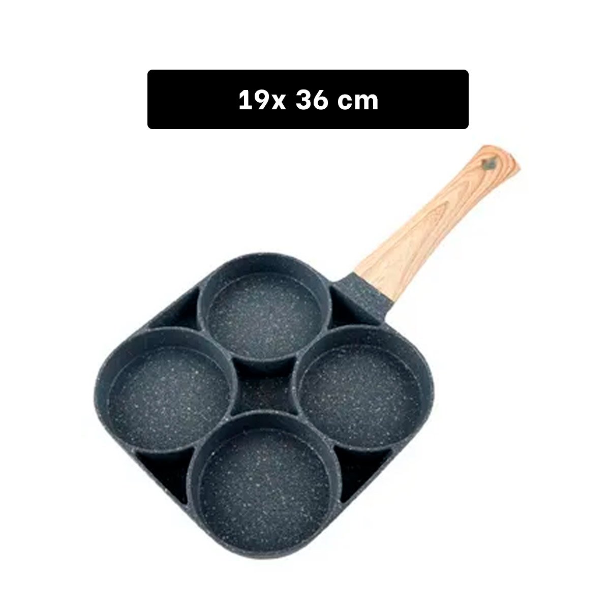 PACK2 OLLA ANTIADHERENTE DE 4 DIVISIONES EN PLOMO PARA HUEVOS - 4