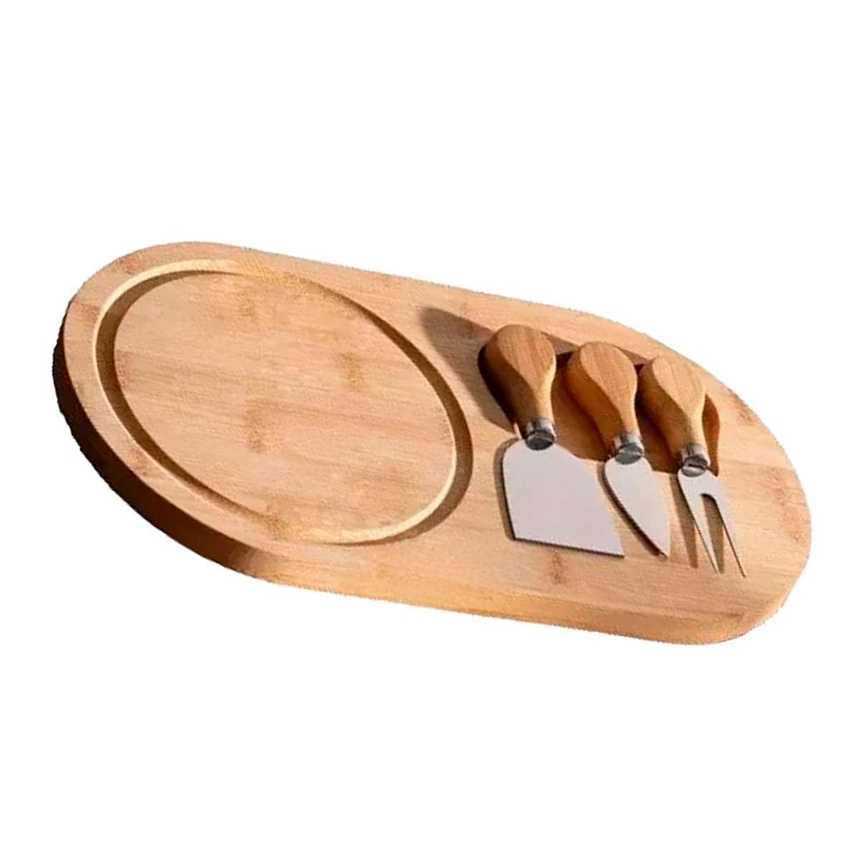 PACK6 UTENSILIO DE COCINA PROFESIONAL CON 3 CUCHILLOS Y TABLA PARA QUESOS Y+REGALO STICKER - 2