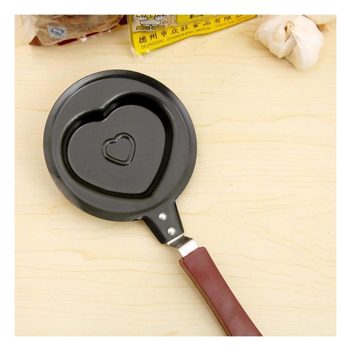 SARTEN CABEZA DE CORAZON PLOMO PRACTICO Y FUNCIONAL COCINAR SNACKS YPAPEL REGALO - 1