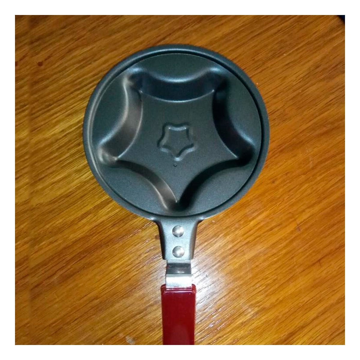 SARTEN CABEZA DE ESTRELLA COLOR PLOMO COMODO Y RESISTENTE COCINAR HUEVOS - 3
