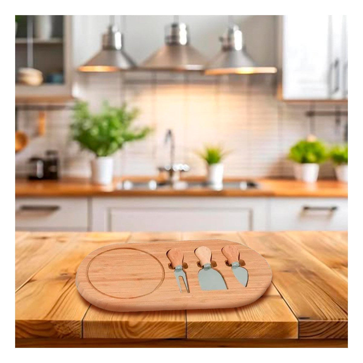 PACK6 UTENSILIO MULTIFUNCION CON TABLA Y CUCHILLOS PARA PREPARAR PICADAS Y+PAPEL REGALO - 2