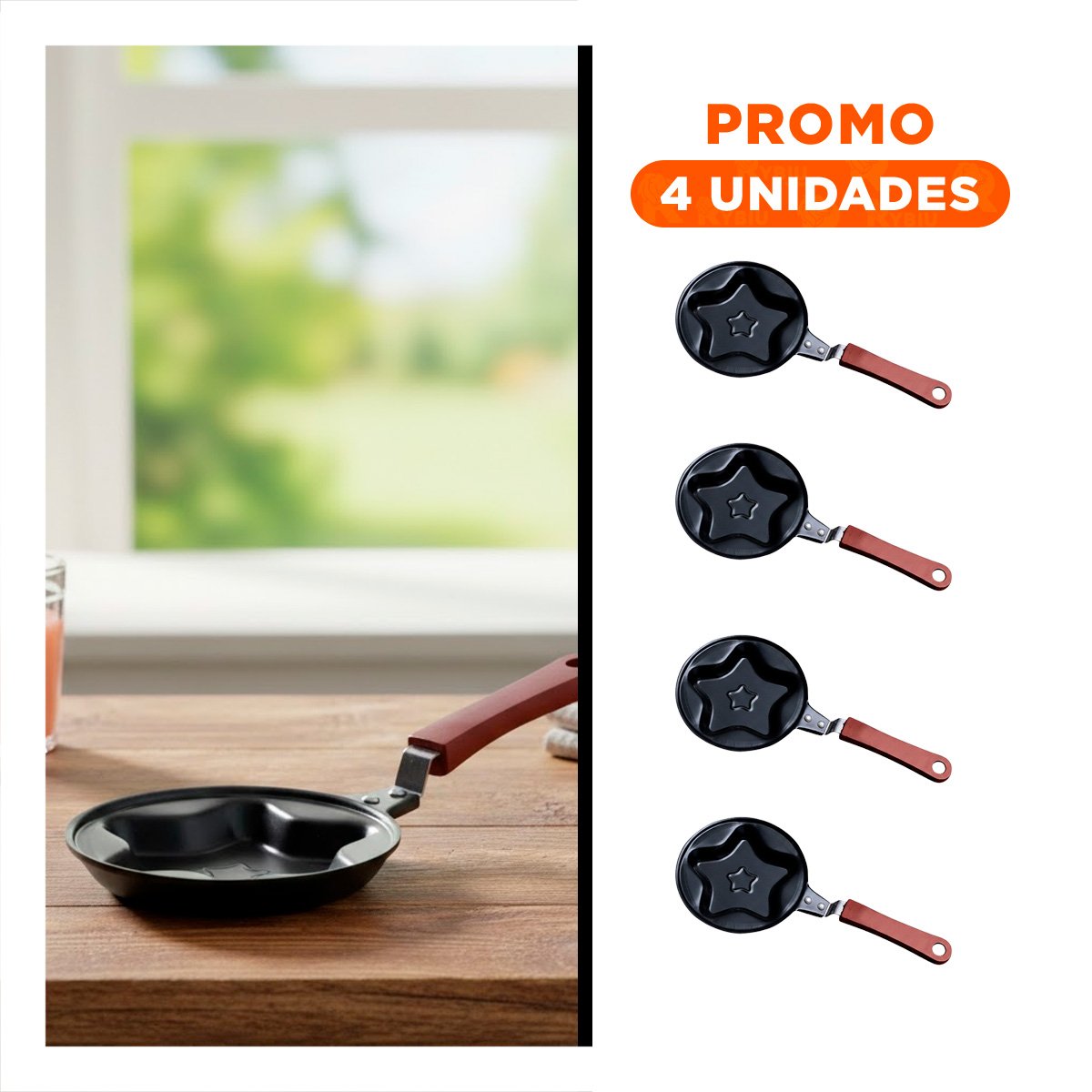 PACK4 OLLA CABEZA DE ESTRELLA PLOMO DURADERA Y RESISTENTE COCINAR INGREDIENTES - 1