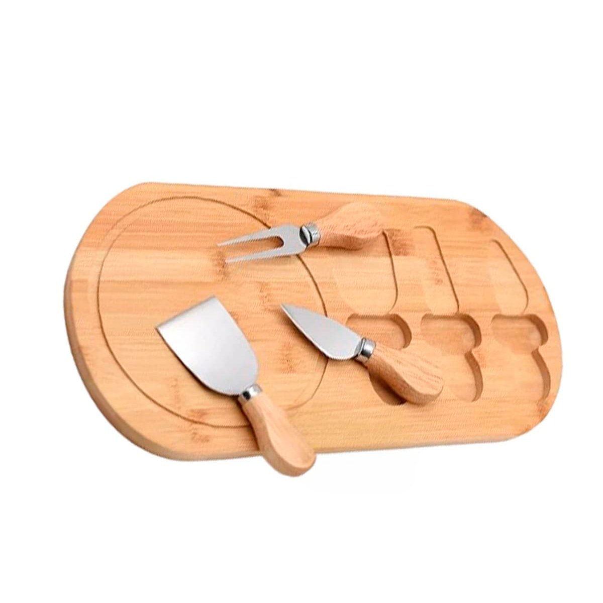 JUEGO DE DEGUSTACION CON CUCHILLOS Y TABLA DE MADERA MADERA Y+LIGAS REGALO - 5