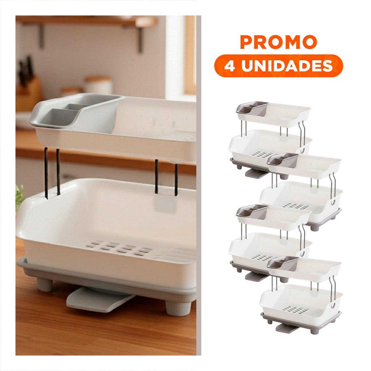 PACK4 CONTENEDOR CUADRADO CON DINOSAURIO PARA MERIENDA ESCOLAR 1600ML VERDE Y CELESTE - 1