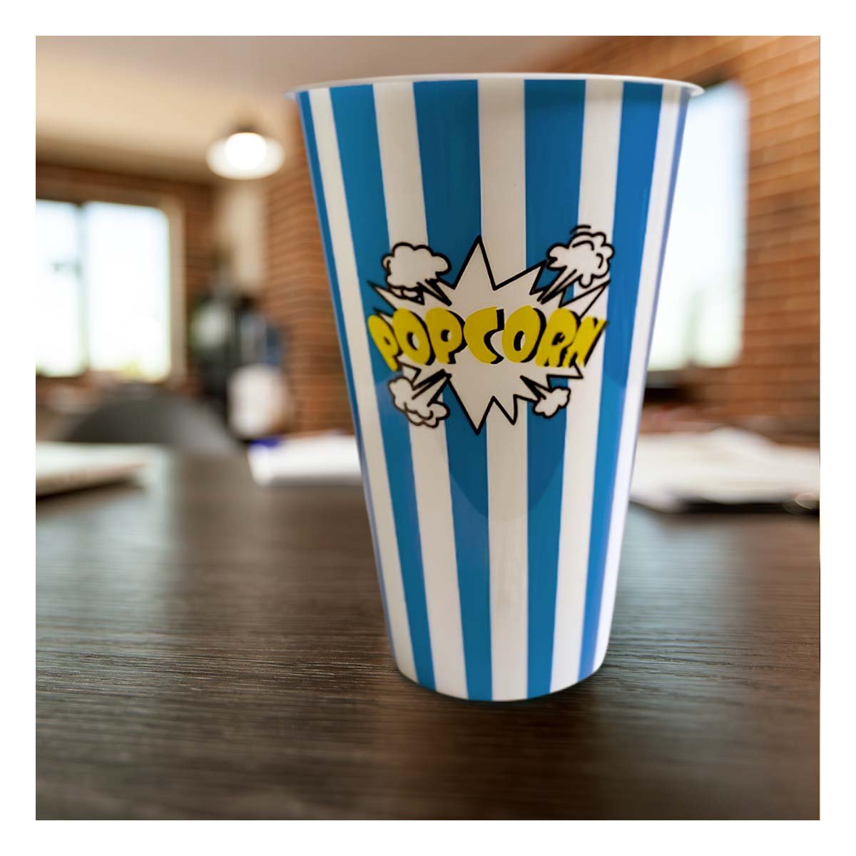 PACK12 CUBO POPCORN 11,3X17X6,9CM AZUL PARA DULCES Y SNACKS EN FIESTAS YPAPEL REGALO - 3