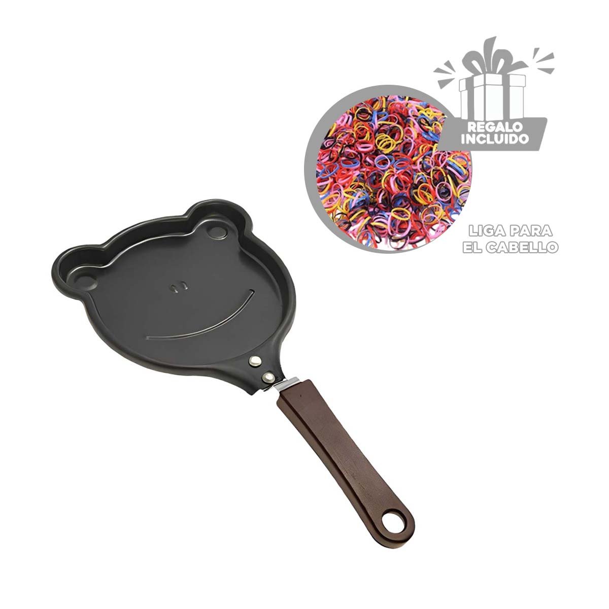 SARTEN CABEZA DE RANA PLOMO DURADERO Y RESISTENTE COCINAR COMIDAS YLIGAS REGALO - 2