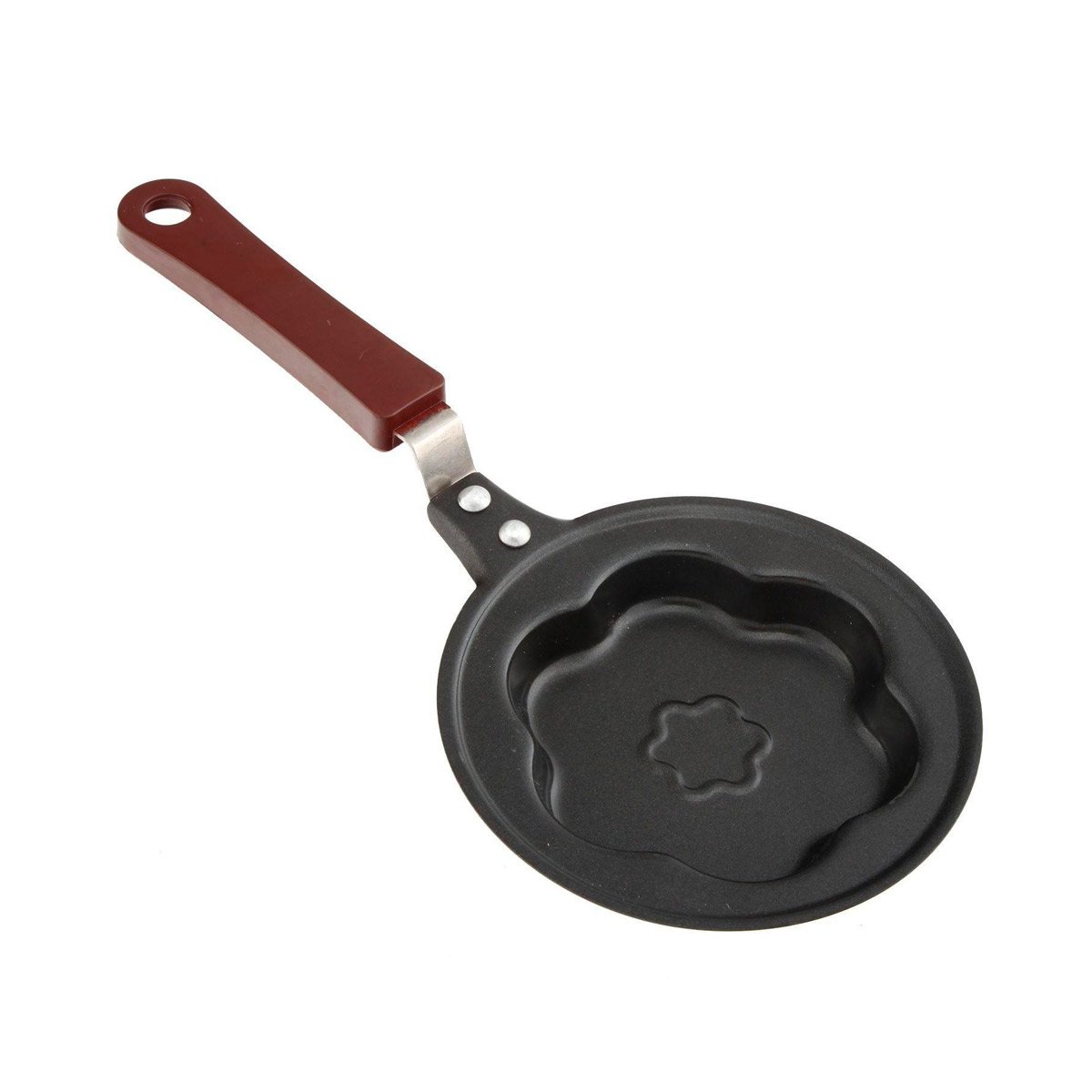 SARTEN CABEZA DE FLOR PLOMO COMODO Y FACIL DE USAR COCINAR INGREDIENTES YREGALO STICKER - 1