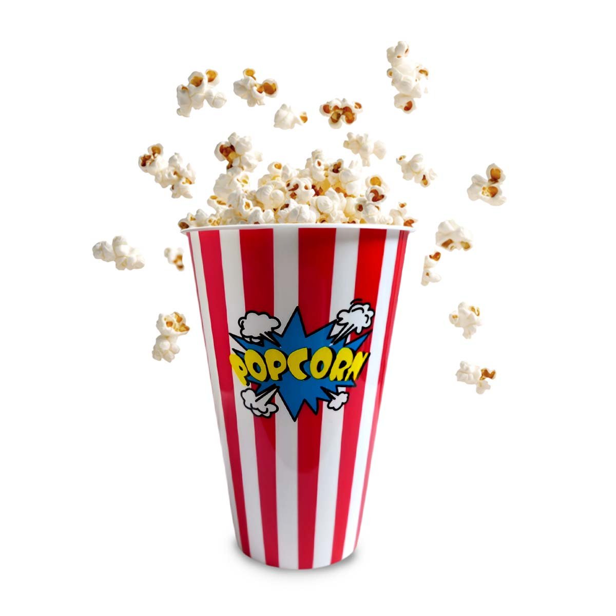CUBETA VASO POPCORN 11,3X17X6,9CM ROJO PARA REUNIONES Y CELEBRACIONES YLIGAS REGALO - 5