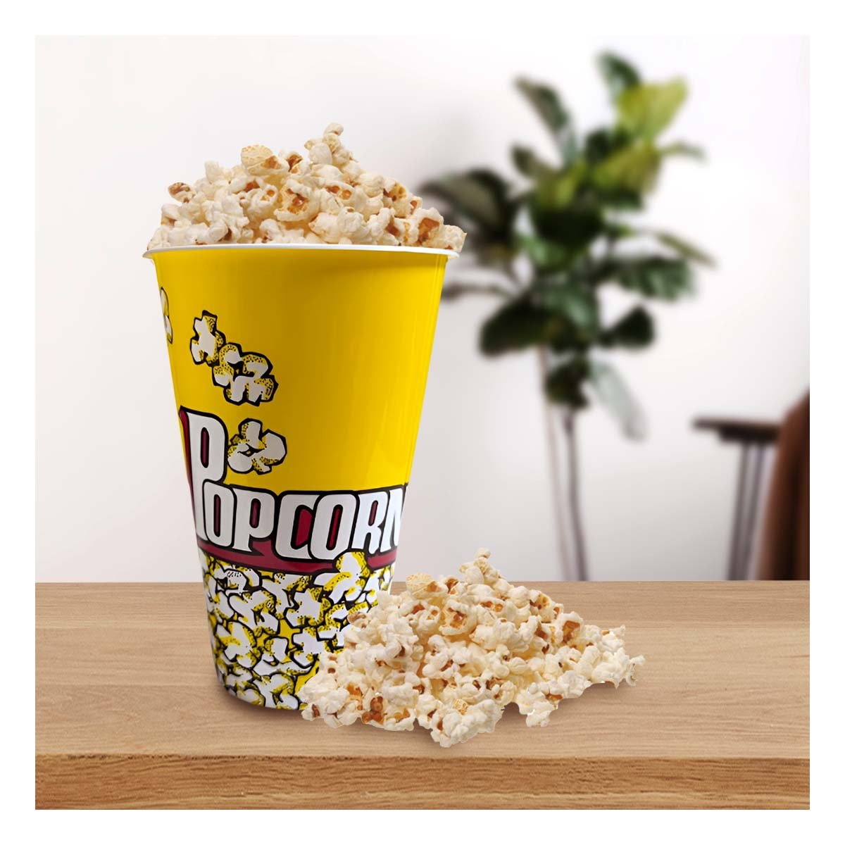 PACK2 RECIPIENTE POPCORN 11,3X17X6,9CM AMARILLO PARA CINE Y EVENTOS EN CASA YPAPEL REGALO - 5