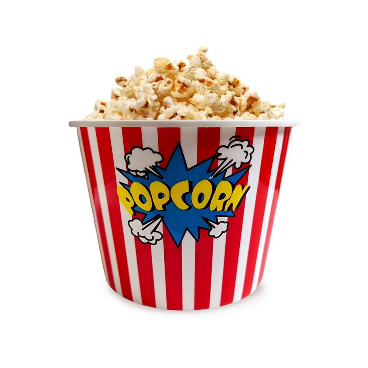 PACK4 RECIPIENTE POPCORN 16X11,6X12CM ROJO PARA SERVIR PALOMITAS Y DULCES YPAPEL REGALO - 3
