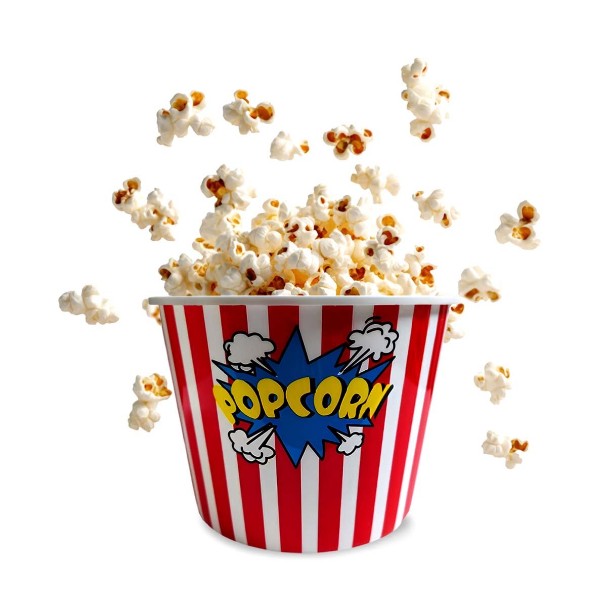 CUBETA VASO POPCORN 16X11,6X12CM ROJO PARA REUNIONES Y CELEBRACIONES YLIGAS REGALO - 5