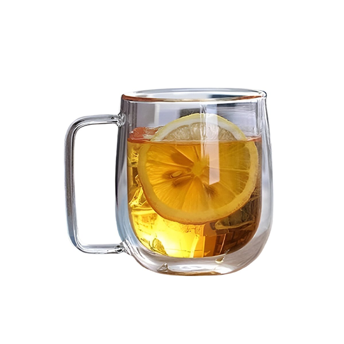 PACK4 ENVASE DOBLE CAPA 443ML TRANSPARENTE PARA SERVIR BEBIDAS VARIADAS YPAPEL REGALO - 3