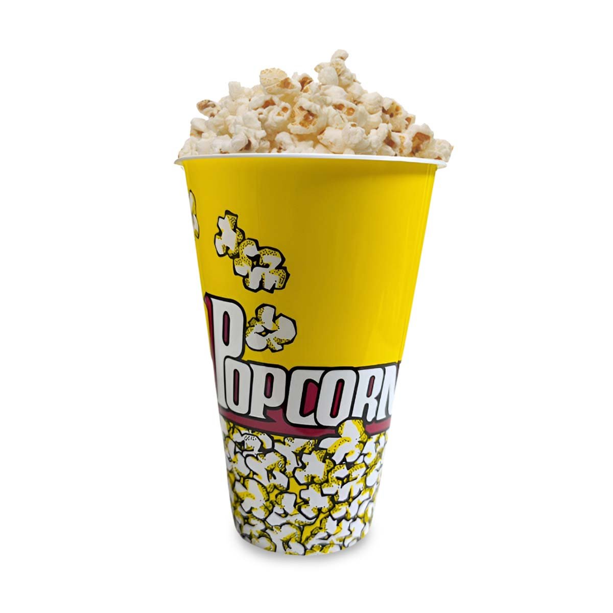 PACK4 RECIPIENTE POPCORN 11,3X17X6,9CM AMARILLO PARA SERVIR PALOMITAS Y DULCES YPAPEL REGALO - 3
