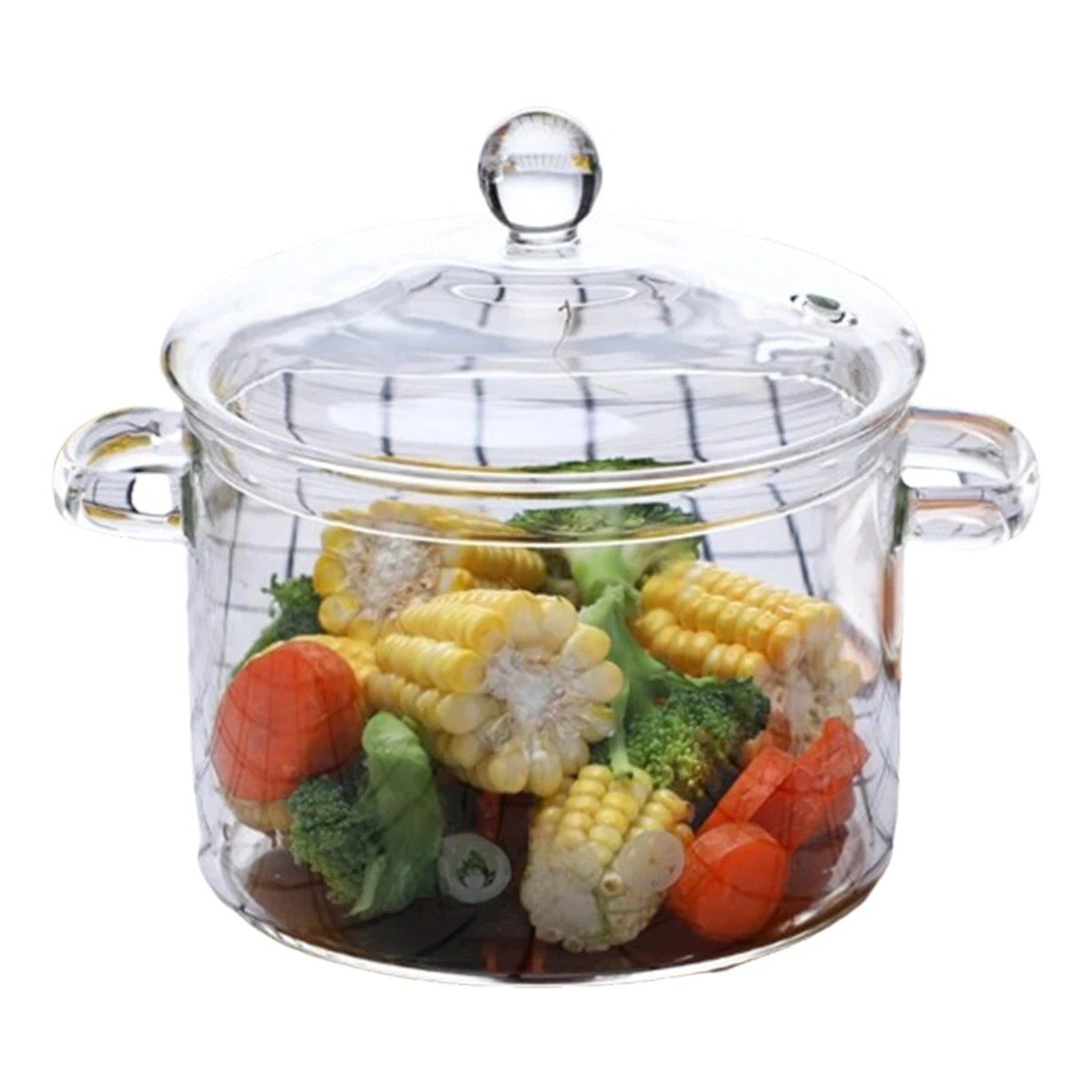 PACK2 CASEROLA PARA ARROZ, VERDURAS Y LEGUMBRES TRANSPARENTE 1500 ML Y+REGALO STICKER - 2