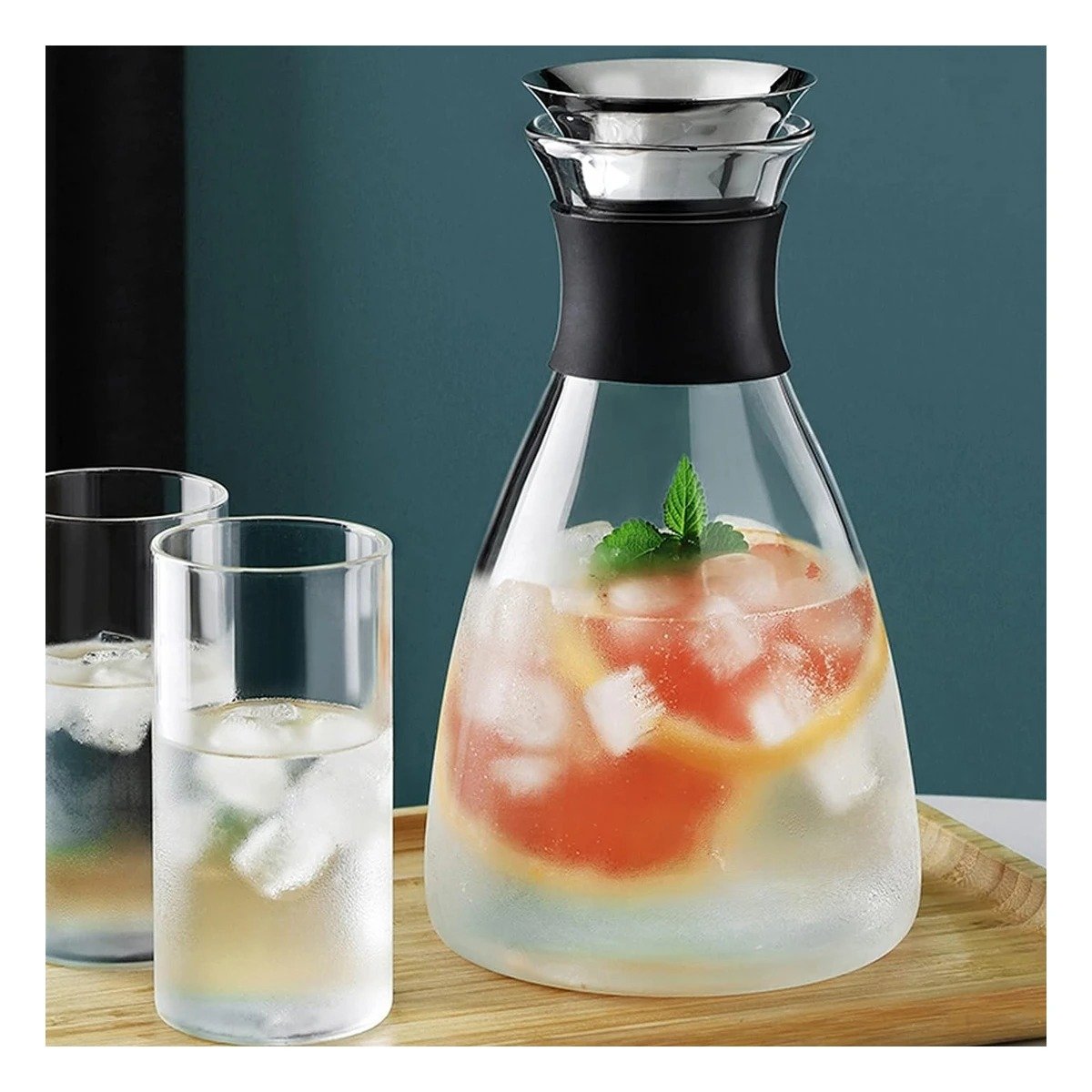 PACK4 FRASCO PARA ACOMPAÑAR COMIDAS FAMILIARES TRANSPARENTE 1600 ML Y+REGALO STICKER - 3
