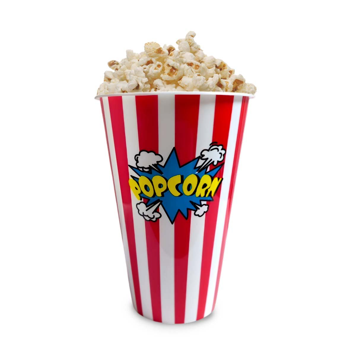 PACK4 RECIPIENTE POPCORN 11,3X17X6,9CM ROJO PARA SERVIR PALOMITAS Y DULCES YPAPEL REGALO - 3