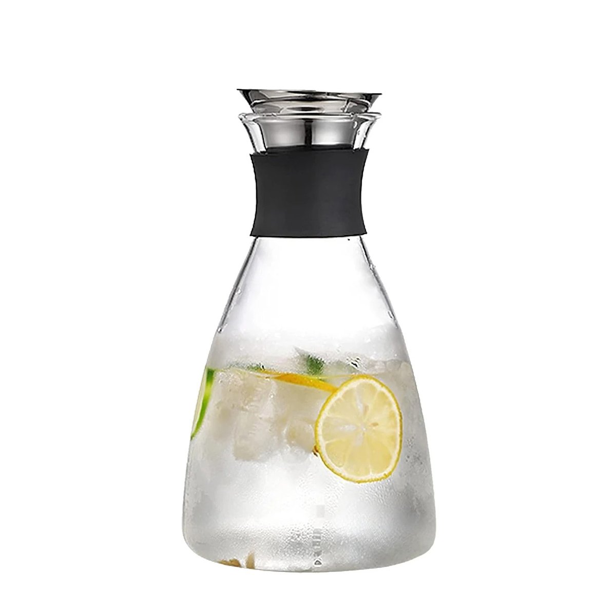 JARRA PARA BEBIDAS SALUDABLES Y NATURALES TRANSPARENTE 1600 ML Y+LIGAS REGALO - 5