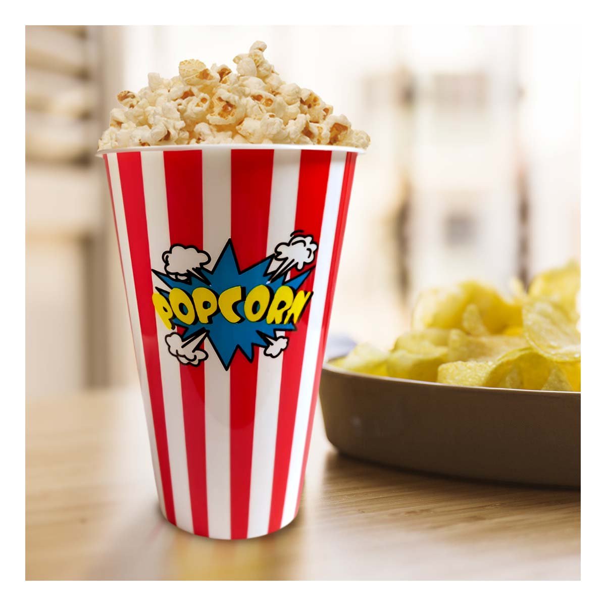 PACK6 BALDE POPCORN 11,3X17X6,9CM ROJO CON DISENO PRACTICO Y FUNCIONAL YPAPEL REGALO - 5