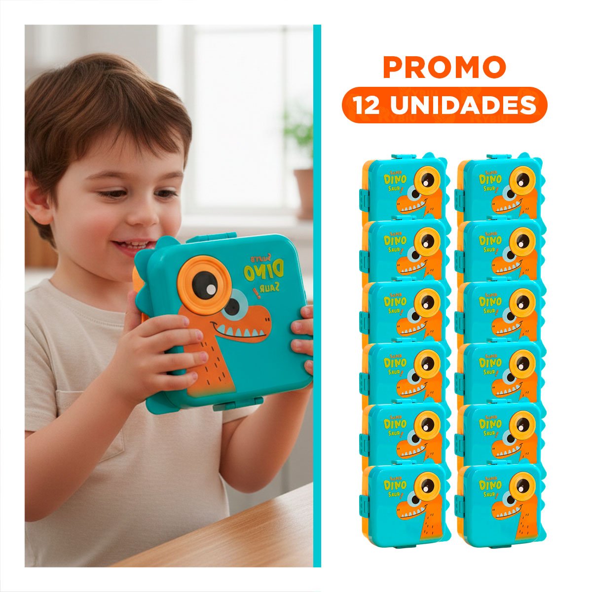 PACK12 CONSERVADOR VERSATIL PARA APILAR Y GUARDAR 1600ML CELESTE Y AMARILLO - 1