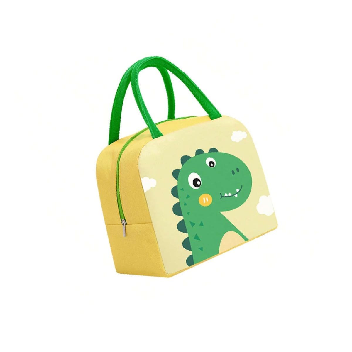 PACK4 FIAMBRERA TERMICA MANTIENE COMIDAS ORGANIZADAS DINOSAURIO AMARILLO Y+PAPEL REGALO - 3