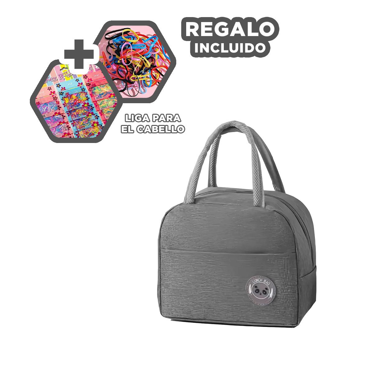 CAJA DE ALMUERZO Y BOLSILLO EXTERIOR LIGERA Y FACIL DE LLEVAR PLOMO Y+LIGAS REGALO - 2