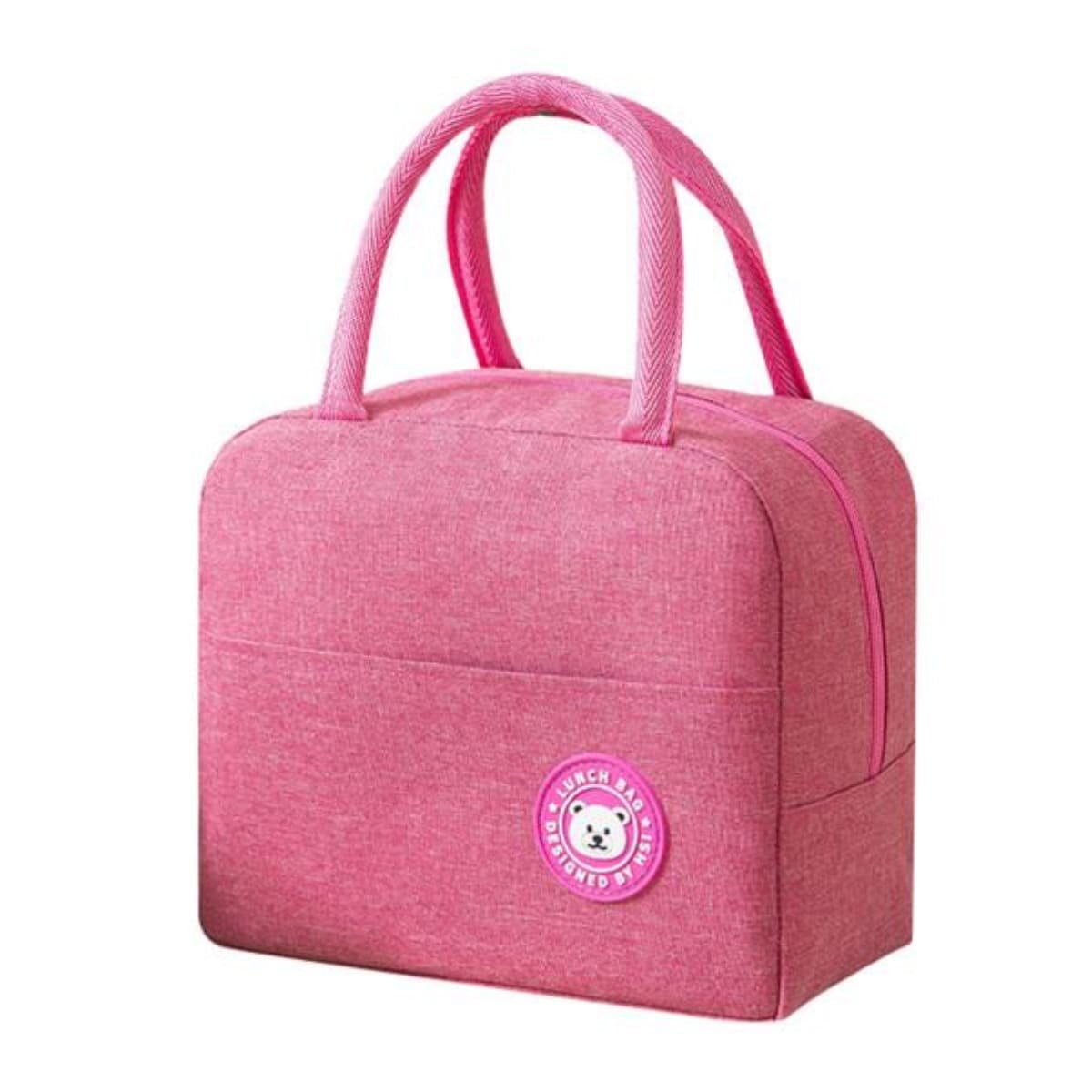 PACK6 CONTENEDOR DE COMIDA Y BOLSILLO EXTERIOR COMPACTO Y FUNCIONAL ROSADO Y+REGALO STICKER - 2